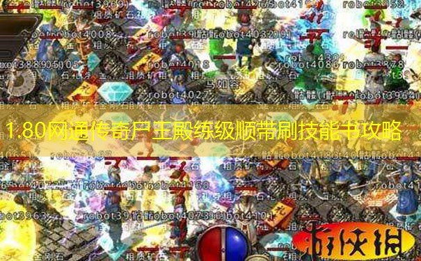 1.80网通传奇尸王殿练级顺带刷技能书攻略