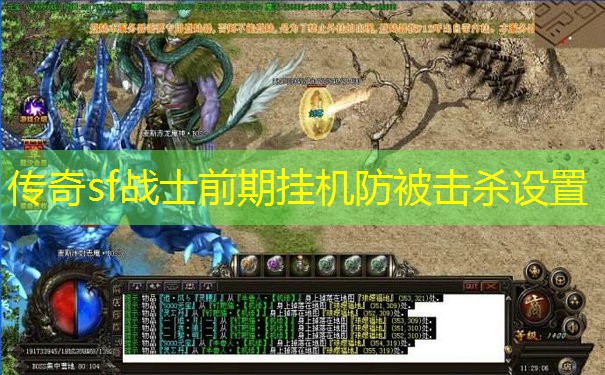 传奇sf战士前期挂机防被击杀设置