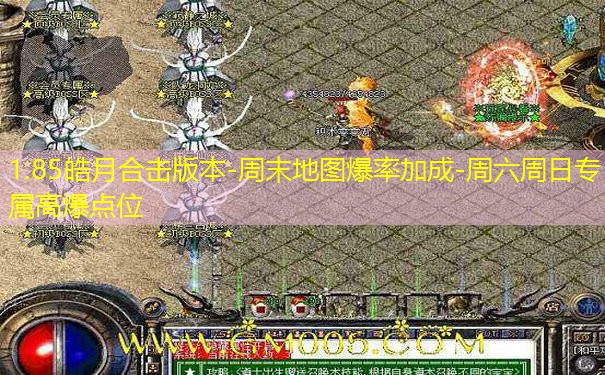 1.85皓月合击版本-周末地图爆率加成-周六周日专属高爆点位