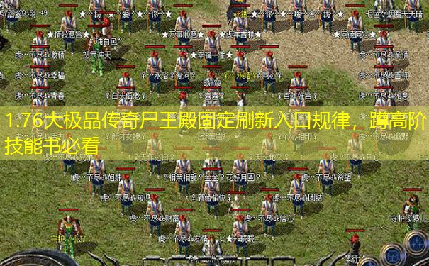 1.76大极品传奇尸王殿固定刷新入口规律，蹲高阶技能书必看