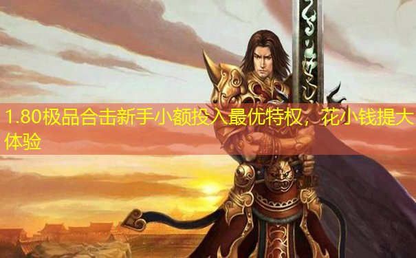 1.80极品合击新手小额投入最优特权，花小钱提大体验