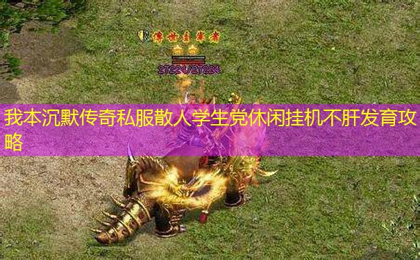 我本沉默传奇私服散人学生党休闲挂机不肝发育攻略 我本沉默传奇私服散人学生党休闲挂机不肝发育攻略