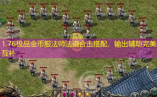 1.76极品金币服法师法道合击搭配，输出辅助完美互补