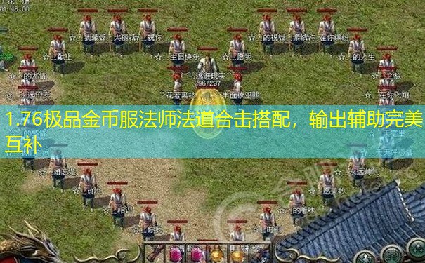 1.76极品金币服法师法道合击搭配，输出辅助完美互补