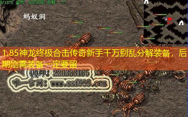 1.85神龙终极合击传奇新手千万别乱分解装备,后期刚需装备一定要留 1.85神龙终极合击传奇新手千万别乱分解装备,后期刚需装备一定要留