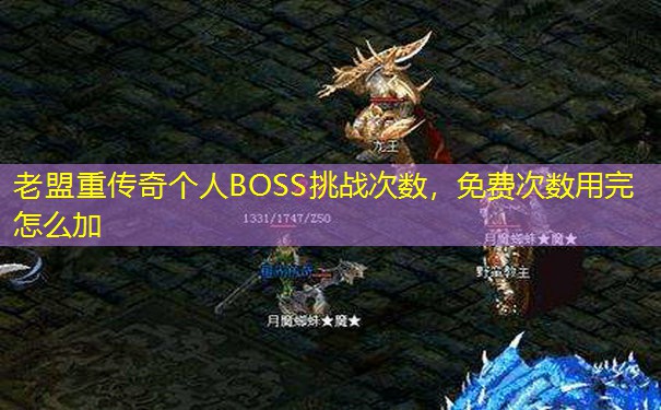 老盟重传奇个人BOSS挑战次数，免费次数用完怎么加