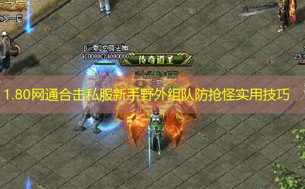 1.80网通合击私服新手野外组队防抢怪实用技巧
