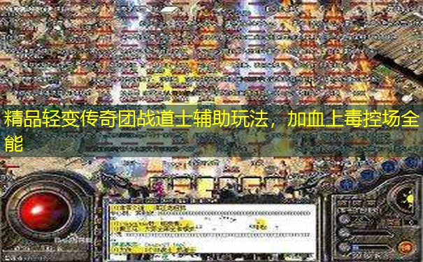 精品轻变传奇团战道士辅助玩法，加血上毒控场全能