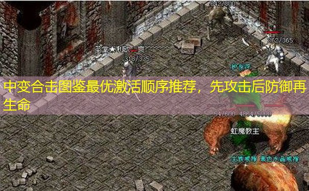 中变合击图鉴最优激活顺序推荐，先攻击后防御再生命